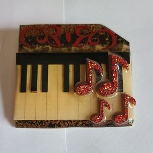 Music acrylic pin
